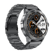 AK77 BT Call Smart Watch, Support Blood Oxygen / Blood Pressure / Heart Rate / Sports Wellness Tracking Fitness Tracker(Black Steel)