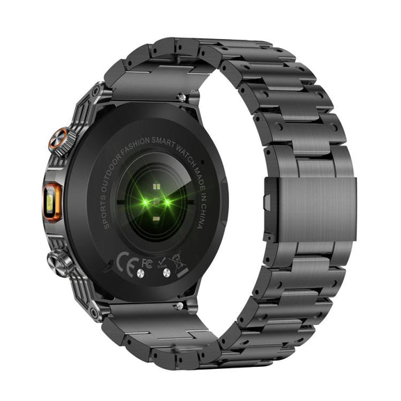 AK81 BT Call Smart Watch, Support Blood Pressure / Heart Rate / Sports Wellness Tracking Fitness Tracker(Black Steel)