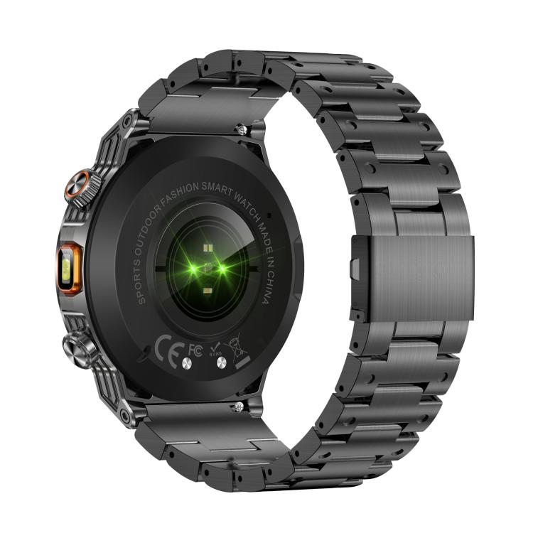 AK81 BT Call Smart Watch, Support Blood Pressure / Heart Rate / Sports Wellness Tracking Fitness Tracker(Black Steel)