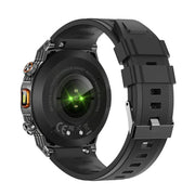 AK81 BT Call Smart Watch, Support Blood Pressure / Heart Rate / Sports Wellness Tracking Fitness Tracker(Black Silicone)
