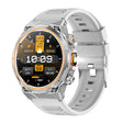 AK81 BT Call Smart Watch, Support Blood Pressure / Heart Rate / Sports Health Monitoring Fitness Tracker(Silver Silicone) - free shipping - PMC TechLife - Order now!