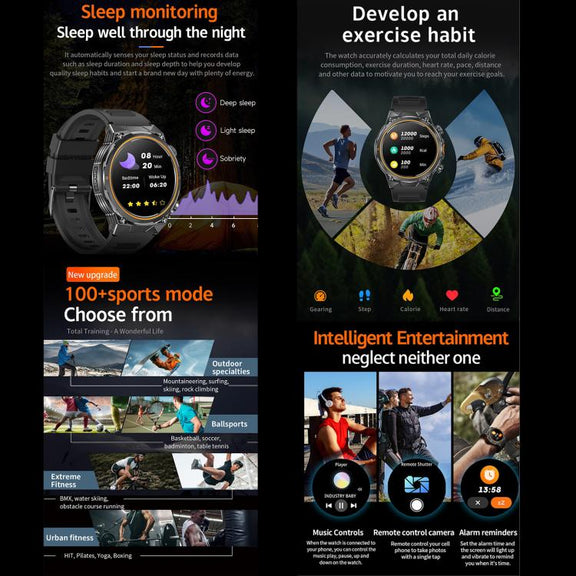 AK81 BT Call Smart Watch, Support Blood Pressure / Heart Rate / Sports Wellness Tracking Fitness Tracker(Silver Silicone)