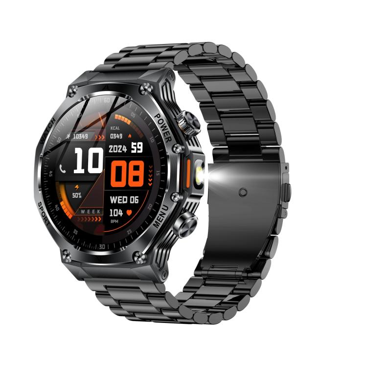 AK82 BT Call Smart Watch, Support Blood Oxygen / Blood Pressure / Heart Rate / Sports Health Monitoring Fitness Tracker(Space Gray  Steel) - free shipping - PMC TechLife - Order now!