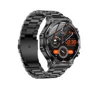 AK82 BT Call Smart Watch, Support Blood Oxygen / Blood Pressure / Heart Rate / Sports Wellness Tracking Fitness Tracker(Space Gray  Steel)