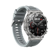 AK82 BT Call Smart Watch, Support Blood Oxygen / Blood Pressure / Heart Rate / Sports Wellness Tracking Fitness Tracker(Silver Grey Silicone)