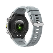 AK82 BT Call Smart Watch, Support Blood Oxygen / Blood Pressure / Heart Rate / Sports Wellness Tracking Fitness Tracker(Silver Grey Silicone)