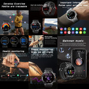 AK82 BT Call Smart Watch, Support Blood Oxygen / Blood Pressure / Heart Rate / Sports Wellness Tracking Fitness Tracker(Silver Grey Silicone)