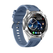 AK83 BT Call Smart Watch, Support Blood Pressure / Heart Rate / Sports Wellness Tracking Fitness Tracker(Steel Blue Braid Silicone)