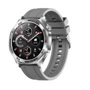 AK83 BT Call Smart Watch, Support Blood Pressure / Heart Rate / Sports Wellness Tracking Fitness Tracker(Steel Grey Silicone)