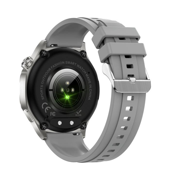 AK83 BT Call Smart Watch, Support Blood Pressure / Heart Rate / Sports Health Monitoring Fitness Tracker(Steel Grey Silicone) - free shipping - PMC TechLife - Order now!