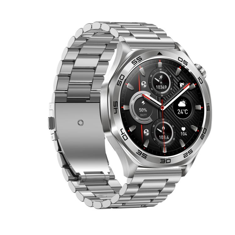 AK83 BT Call Smart Watch, Support Blood Pressure / Heart Rate / Sports Wellness Tracking Fitness Tracker(Steel 3-Bead Steel)