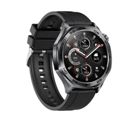 AK83 BT Call Smart Watch, Support Blood Pressure / Heart Rate / Sports Wellness Tracking Fitness Tracker(Black Silicone)