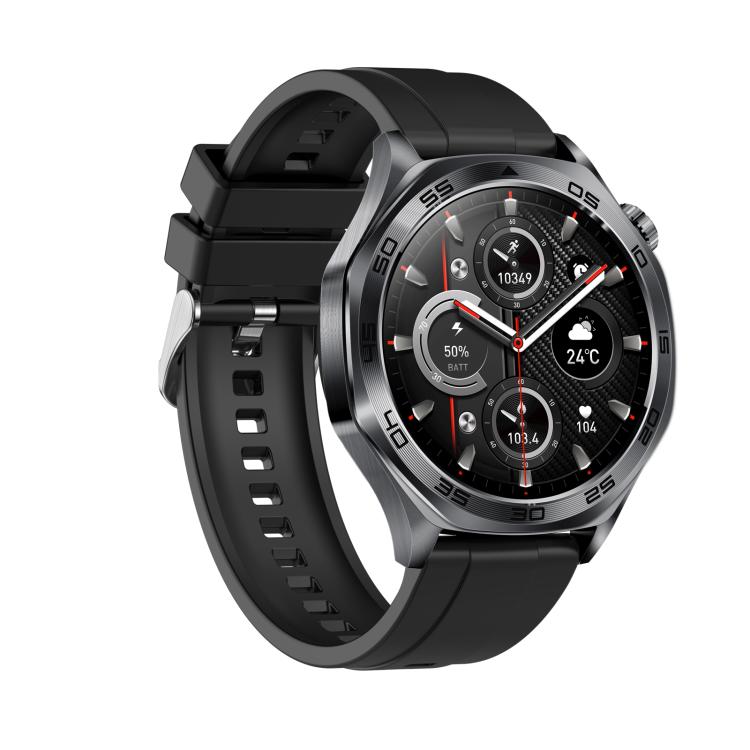 AK83 BT Call Smart Watch, Support Blood Pressure / Heart Rate / Sports Wellness Tracking Fitness Tracker(Black Silicone)