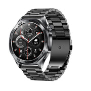 AK83 BT Call Smart Watch, Support Blood Pressure / Heart Rate / Sports Wellness Tracking Fitness Tracker(Black 3-Bead Steel)