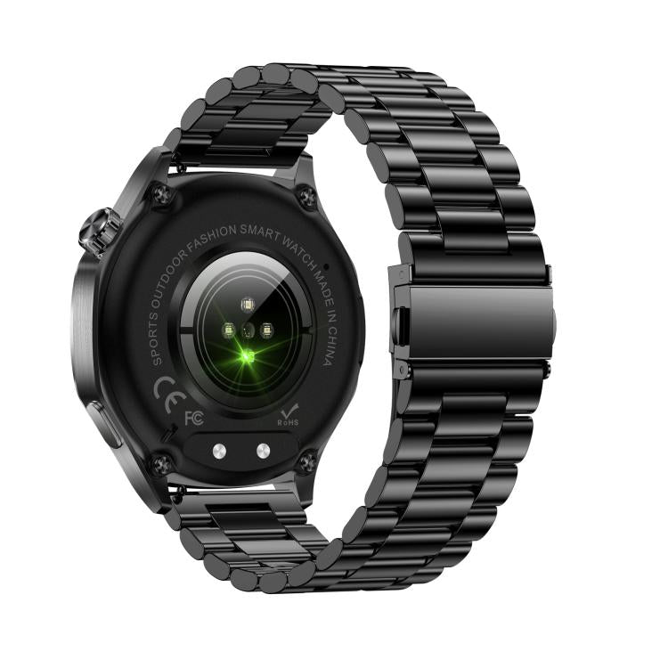 AK83 BT Call Smart Watch, Support Blood Pressure / Heart Rate / Sports Health Monitoring Fitness Tracker(Black 3-Bead Steel) - free shipping - PMC TechLife - Order now!
