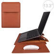 PU05 Sleeve Leather Case Carrying Bag for 13.3 inch Laptop(Yellow) - 13.3 inch by PMC TechLife | Online Shopping South Africa | PMC TechLife | Buy Now Pay Later Mobicred