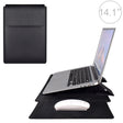 PU05 Sleeve Leather Case Carrying Bag for 14.1 inch Laptop(Black) - 14.1 inch by PMC TechLife | Online Shopping South Africa | PMC TechLife | Buy Now Pay Later Mobicred