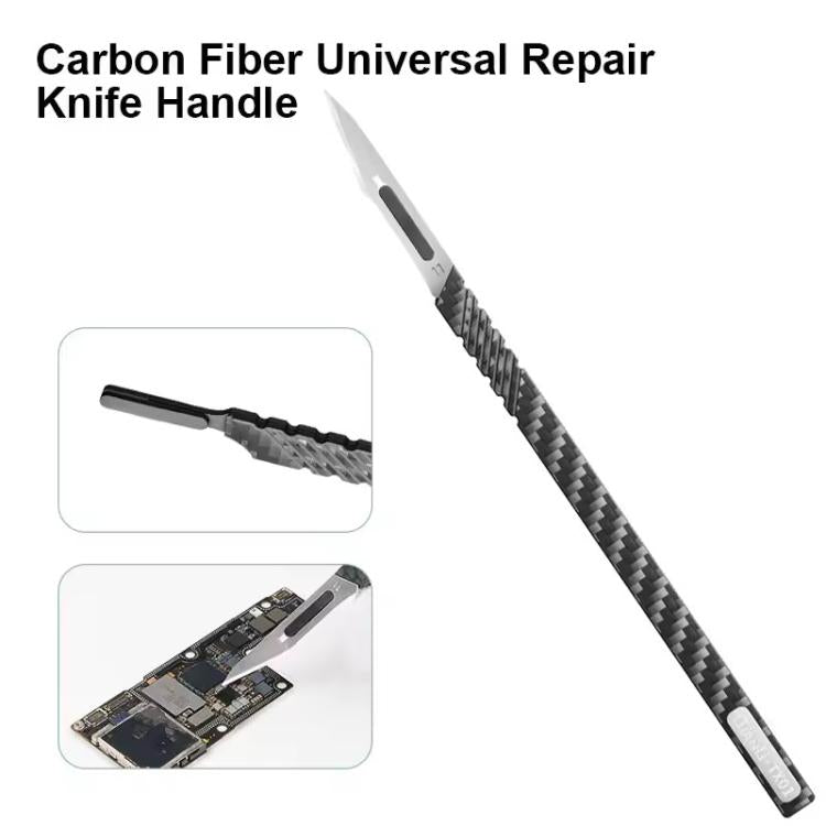 QianLi TX01 Carbon Fibre Non-Magnetic Anti-Static Universal Knife Handle - free shipping - PMC TechLife - Order now!