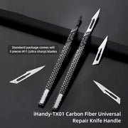 QianLi TX01 Carbon Fibre Non-Magnetic Anti-Static Universal Knife Handle