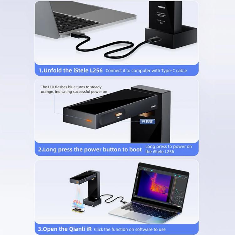 QianLi L256 iStele Dual-spectral Thermal Camera Short Circuit Thermometer - free shipping - PMC TechLife - Order now!