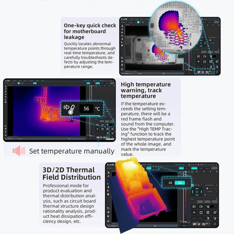 QianLi L256 iStele Dual-spectral Thermal Camera Short Circuit Thermometer
