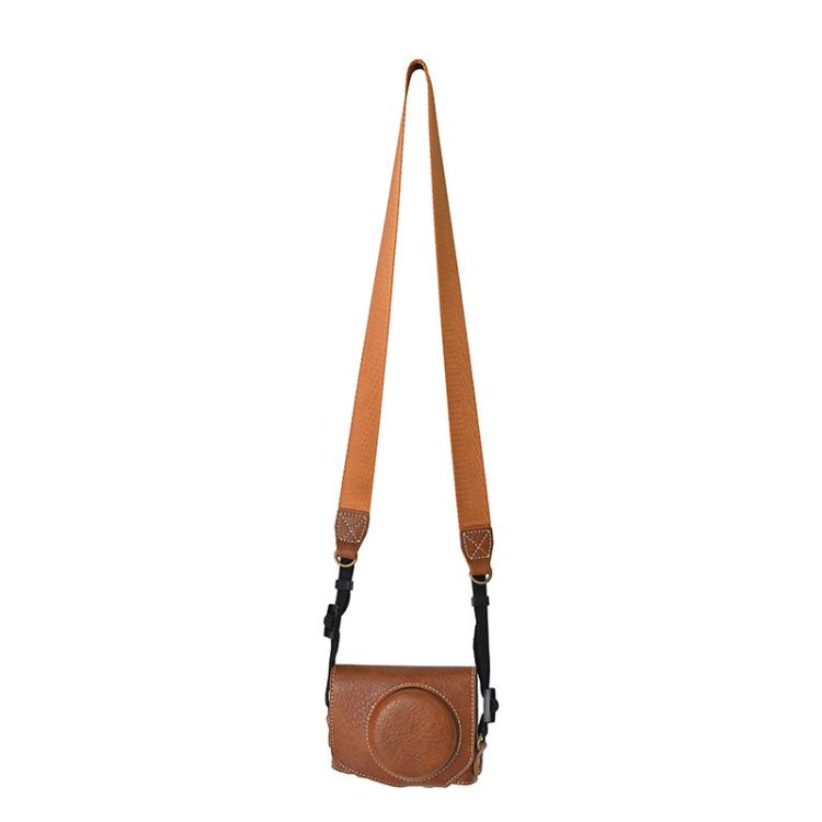 For Canon G7 X Mark III / G7X3 Retro Litchi Texture Leather Full Body Camera Case Bag with Strap(Coffee) - free shipping - PMC TechLife - Order now!