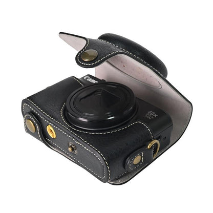 For Canon PowerShot SX740 HS Retro Litchi Texture Leather Full Body Camera Case Bag with Strap(Green) - free shipping - PMC Jewellery - Order now!
