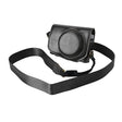 For Canon G7 X Mark III / G7X3 Retro Pull Up Leather Full Body Camera Case Bag with Strap(Black) - free shipping - PMC TechLife - Order now!
