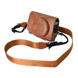 For Canon G7 X Mark III / G7X3 Retro Pull Up Leather Full Body Camera Case Bag with Strap(Brown) - free shipping - PMC TechLife - Order now!