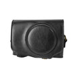 For Canon PowerShot SX740 HS Retro Pull Up Leather Full Body Camera Case Bag with Strap(Black) - free shipping - PMC TechLife - Order now!