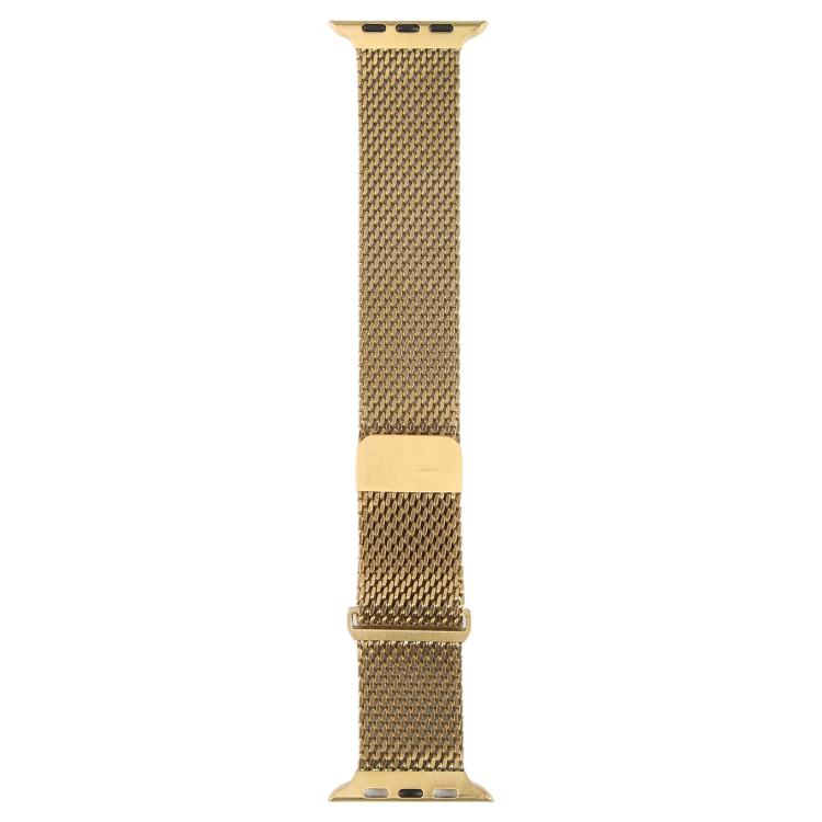 For Apple Watch 46mm / 49mm / 45mm / 44mm Double-section Magnetic Milanese Steel Watch Band(Gold) - free shipping - PMC TechLife - Order now!