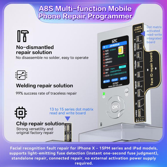 i2C A8S Multi-function Phone Repair Programmer, Model:Host