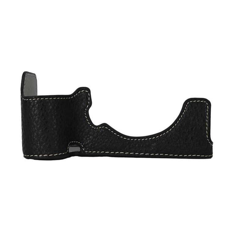 For Sony ILCE-7CM2 / Alpha 7C II Litchi Texture PU Leather Camera Half Case Base(Black) - free shipping - PMC TechLife - Order now!