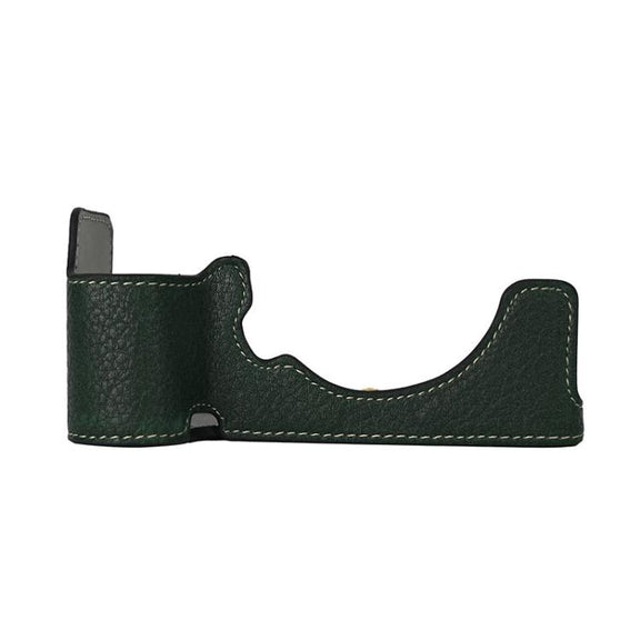 For Sony ILCE-7CM2 / Alpha 7C II Litchi Texture PU Leather Camera Half Case Base(Green)