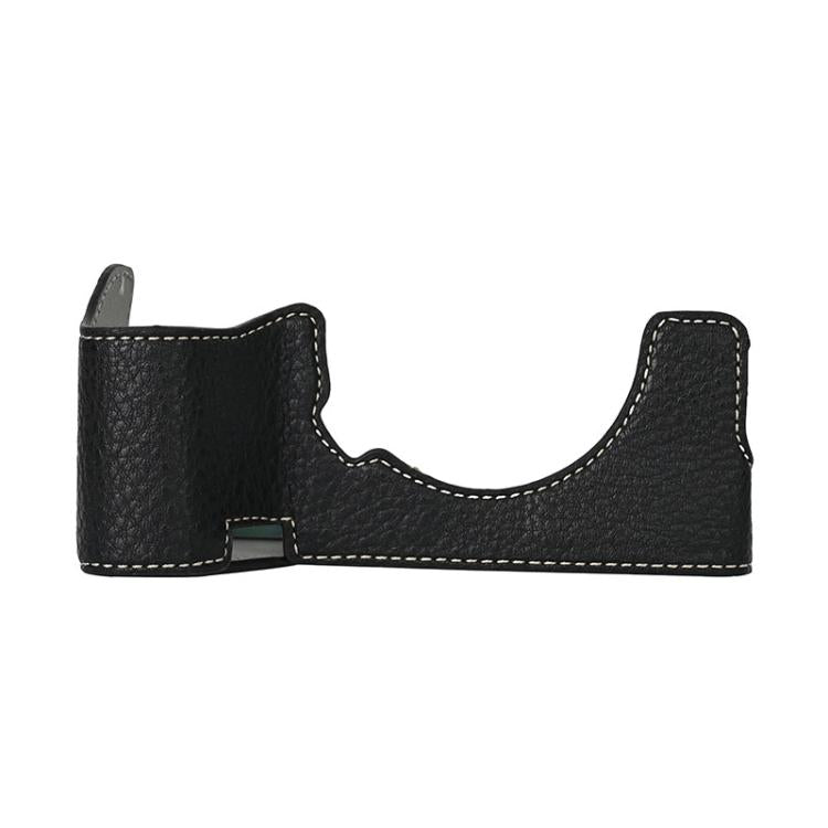 For Sony ILCE7RM5 / A7R5 Litchi Texture PU Leather Camera Half Case Base(Black)