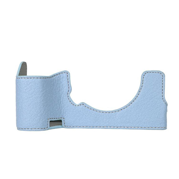 For Sony ILCE7RM5 / A7R5 Litchi Texture PU Leather Camera Half Case Base(Blue)