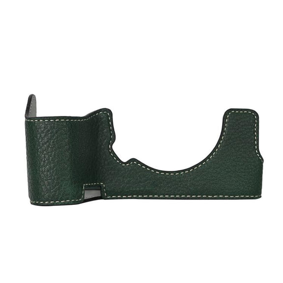 For Sony ILCE7RM5 / A7R5 Litchi Texture PU Leather Camera Half Case Base(Green)