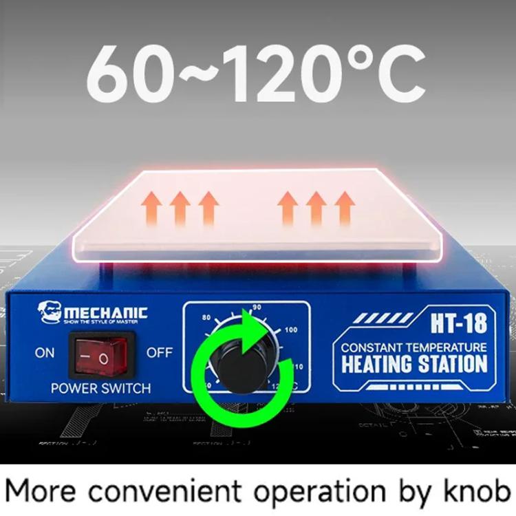 Mechanic HT-18 Intelligent Numerical Control Thermostatic Heating Platform, Plug:EU Plug