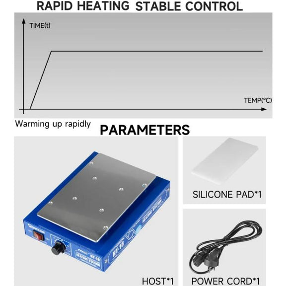 Mechanic HT-18 Intelligent Numerical Control Thermostatic Heating Platform, Plug:EU Plug