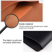 PU05 Sleeve Leather Case Carrying Bag with Small Storage Bag for 14.1 inch Laptop(Green)