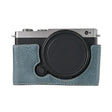 For Panasonic LUMIX S9 Litchi Texture PU Leather Camera Half Case Base(Blue) - free shipping - PMC TechLife - Order now!