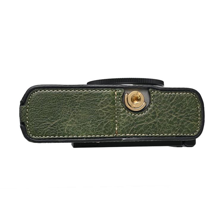 For Panasonic LUMIX S9 Litchi Texture PU Leather Camera Half Case Base(Green) - free shipping - PMC TechLife - Order now!