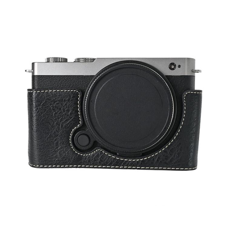 For Panasonic LUMIX S9 Litchi Texture PU Leather Camera Half Case Base(Black) - free shipping - PMC TechLife - Order now!