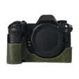 For Nikon Z6III Litchi Texture PU Leather Camera Half Case Base(Green) - free shipping - PMC TechLife - Order now!