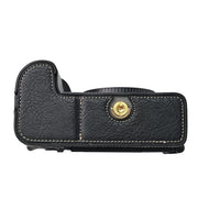 For Nikon Z6III Litchi Texture PU Leather Camera Half Case Base(Black)
