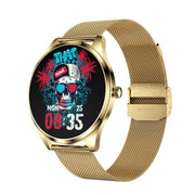 H77 1.43 inch AMOLED Screen Health & Fitness Smart Watch IP67 Water-resistant Support BT Call(Gold)
