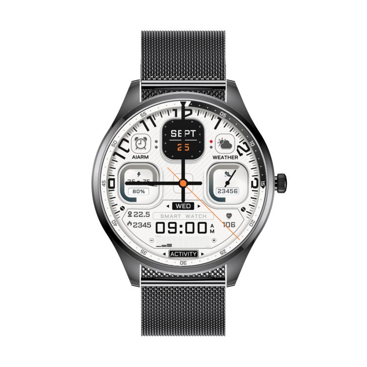 H77 1.43 inch AMOLED Screen Health & Fitness Smart Watch IP67 Water-resistant Support BT Call(Grey)
