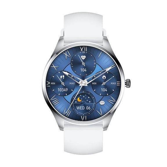 H77 1.43 inch AMOLED Screen Health & Fitness Smart Watch IP67 Water-resistant Support BT Call(White)