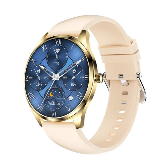 H77 1.43 inch AMOLED Screen Health & Fitness Smart Watch IP67 Water-resistant Support BT Call(Beige)
