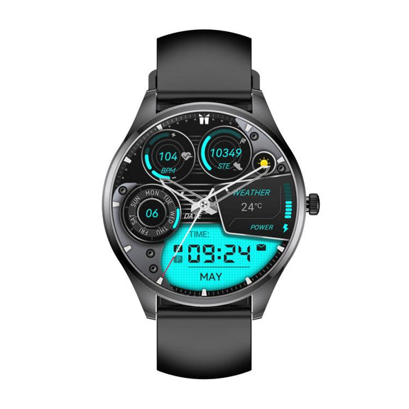 H77 1.43 inch AMOLED Screen Health & Fitness Smart Watch IP67 Water-resistant Support BT Call(Black)